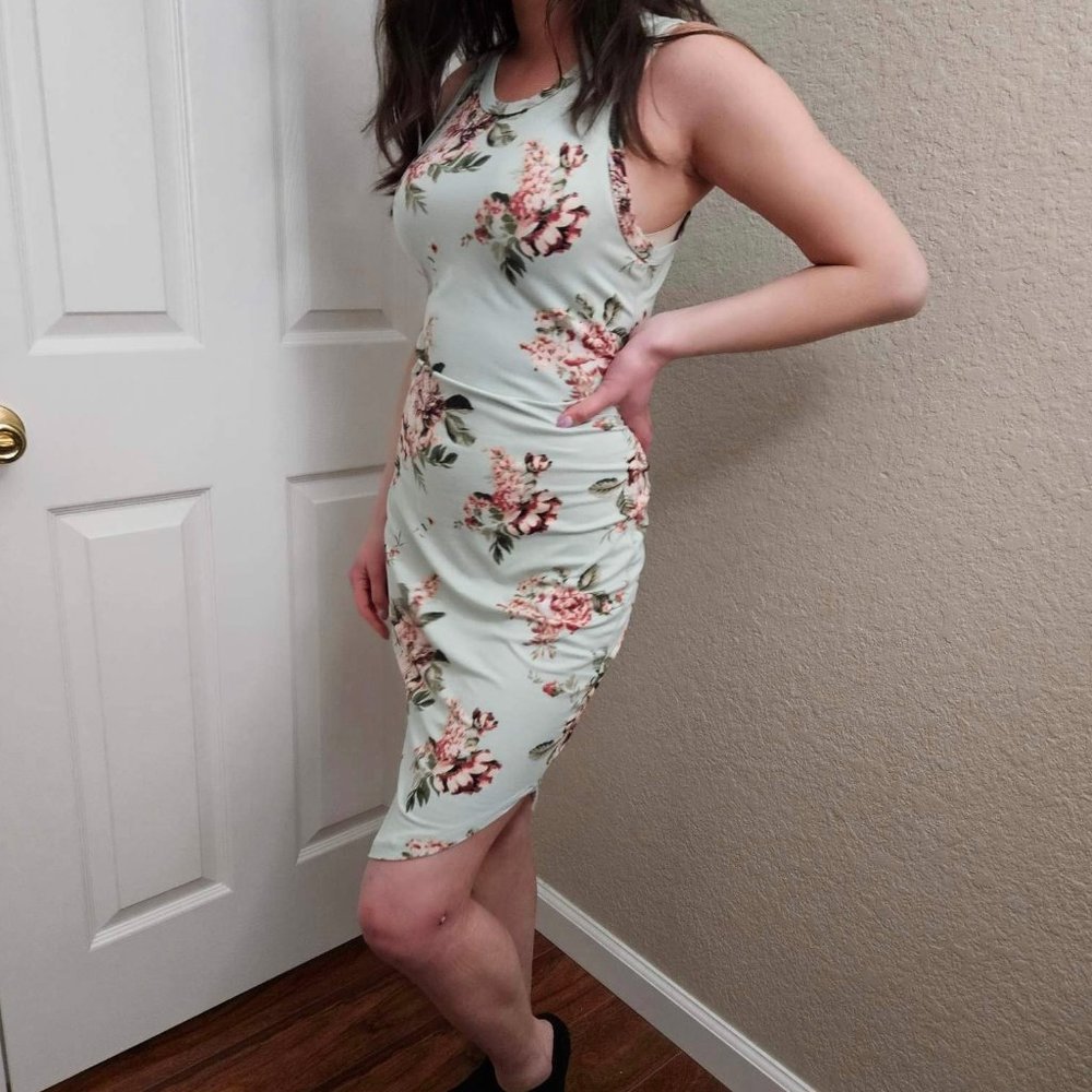 Light Blue Floral Dress